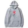 Hoodies masculinos Hot Moda Anime Hoodie Gaara Liefde Afdrukken Harajuku Suéter Hoge Kwaliteit Trui Hoodies 0709