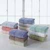Towel 32cm*73cm 85g 100% Cotton Satin Strips Solid Face 12 Colors As Picture Soft Healthy