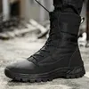 Botas de deserto ao ar livre masculino homens forças especiais botas táticas camuflagem botas militares não-deslizamento para caminhadas homens sapatos de caminhada