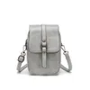 Retro style oil wax PU Leather Mini Shoulder Bag Multi Pocket short trip cross body Purse fashion wallet Unisex