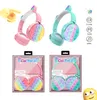 CT-850 Écouteurs BLUETOOTH Nouveau Mignon Écouteurs Arc-En-Ciel Bluetooth Stéréo Casque Ultra-longue Veille pour Les Enfants