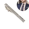 Andra brudgumstillbehör Formella herrlegering Metall Fashion Silver Nuti Tie Pin Bar CLAPP Clip Pin For Men Gift Christmas