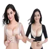 Femmes buste Shaper hauts amincissant Compression à manches courtes haut court bras Shapers Push up poitrine Posture correcteur