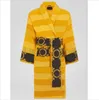 Брендовая дизайнерская одежда для сна халаты унисекс 100% хлопок ночной халат хорошее качество халат роскошный халат дышащий элегантный женский clot257O