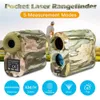 Laser Rangefinder 600/900/1200 / 1500m Medidor de Distância Telescópio Monocular para Golf Hunting Range Finder Medida Ferramenta 210719