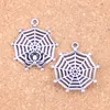 36 Stück Antik Silber Bronze vergoldet Spinne Cowbweb Halloween Charms Anhänger DIY Halskette Armband Armreif Erkenntnisse 30*27mm