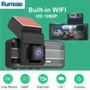 Runtoo 3.16 polegadas DVRs gravador de vídeo DASH CAM Full HD 1080P WiFi Dashcam Car Câmera DVR Dual Lens Front e Estacionamento Traseiro Mon