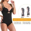 Fajas Reductoras Bodysuit Latex Body Shaper Levanta Cola Post Parto Surgery Girdle Slimming Corset UnderBust Waist Trainer US 211112