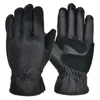 Olined Deerskin Driving Gloves With Touchscreen Black Gul Golden For Mens Cykling Man H1022