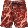 Mode saucisse fête alimentaire tous les shorts pour hommes imprimés style de rue neutre short taille élastique été shorts de plage 210324