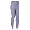 Leggings da donna Tinto in filo Nudo Abiti da yoga Pantaloni Vita alta Elastico da corsa Fitness Calzamaglia sportiva Allenamento casual Abbigliamento da palestra