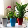 PP Self Watering Planters Blomsterkrukor Inomhus med vattennivåindikator Garden Modern Dekorativ Planter Pot för alla husplantor 210615