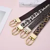 Belts Female Leopard Belt Snake Skin Zebra Print Thin Waistband Leather Metal Buckle Ladies For Women Available On Both SidesBelts