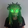 Inne impreza imprezowa zaopatrzenia Forest Green Spirit Mask Tree Old Man Scary Horror Zombie Spioky Ghost Creepy Demon Masque 9289691