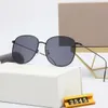 Lunettes de soleil de luxe pour hommes femmes carrées demi-monture lunettes de soleil pilote lunettes de mode classiques de haute qualité avec étui en cuir