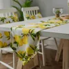 Citrons Chemin De Table Et Tapis Décor Caminho De Mesa Hogar Tafelloper Pour La Fête Coton Masa Kosucu Tisch Laufer 210709