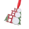 40pcsクリスマス装飾昇華Diyブランクメタルミックススタイルギフトツリーペンダント