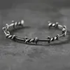 Fashion Cuffs Twisted Wire Metal Open Bracelet Men's Personality Design Hip-hop Style Bracelet Exquisite Jewelry Q0719