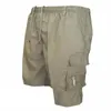 Pantaloncini cargo da uomo di marca estiva Pantaloncini tattici Pantaloni corti multi-tasca allentati da uomo maschile Caccia all'aperto Pesca 220309