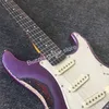 2021 Custom Shop Reissue Relic Metallic purple cover sunburst electric guitar,rosewood fretboard guitarra
