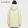 GASMAN Collezione di piumini invernali Fashion Solid Colletto rialzato Cappotto da donna Elegance oversize Giacche da donna con cappuccio 8198 211018