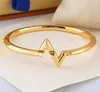 Man Woman Bangle Jewelry Bracelet 3 Color Top Quality Bangles For Letters Open Buckle Fashion Bracelets