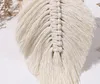 Rideaux Tiebacks Macrame Feuille de feuille en forme de plumes ROPES TRAIDÉES FAUX ROPIRES CLIP CLIP CLASS