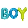 Aluminiowa folia balony wystrój baby shower urodziny dekoracje dla dzieci płeć ujawniają balon kolorowe litery w kształcie llb8696