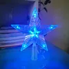 Strings LED Kerstboom licht lichtgevende ster string batterij doos vijfpuntige decoratie kleine kleur lamp vakantie