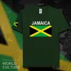 Jamaika Erkekler T Gömlek Moda Formalar Ulus Takımı Tshirt 100% Pamuk T-Shirt Spor Salonları Giyim Tees Ülke Spor Reçel Jamaika X0621