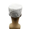 Witte moslimmutsen voor mannen mode top hoed Kippah Afrikaanse hoofd Arabische Kufi Nigeriaanse traditionele cap Zachte etnische kleding