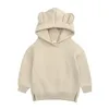 Höst Baby Sweatshirts Långärmad Toddler Pullover Velvet Sweater Gullig björn Casual Spädbarn Hoodies M3888