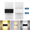 LED Wall Lamp 3W 12W Acrylic Rectangle Sconce Living Room Bedroom Background Corridor Walls Light Suitable Balcony Bathroom Study Decoration Lights