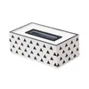 Cajas de pañuelos Servilletas Escritorio Hogar El Adorno Dormitorio Servilleta de papel Caja de contenedor de almacenamiento simple Coche Sala de estar Baño Soporte rectangular