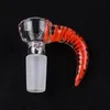 Royal 14mm Horn Glass Bowl Piece with Honeycomb Screen USA Colors Smoking Accessories for Bongs