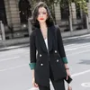 Professional women's office pants skirt two-piece suit High quality autumn and winter slim fit jacket waist 210527