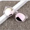 Wholesale Boy Girl Cute Round Shape Fashion transparent Sunglasses Children Vintage Sunglasses UV Protection Classic Kids Eyewear