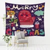 直接アメリカのクリスマスシリーズプリントホームタペストリーの壁掛けウェブキストの背景装飾的な布の壁タペストリー