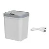 15L Intelligent Induction Trash Can USB Charging Trash Waste Household Cleaning Kitchen Sundries Storage Supplies -