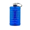 Water Bottle BPA Free Plastic Big Drink Jug For Travel Fitness Tourism Sports With Handle Intake Time Table Imprint