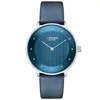 Curren Blueの腕時計の女性は腕時計高級ブランドレザーレディースクォーツ女性腕時計レリーゴーフェミニノモノトルトフェムミ210517