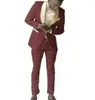 Groomsmen Royal Blue Groom Tuxedos Shawl Gold Lapel Men Suits 2 Pieces Wedding Bridegroom ( Jacket+Trousers+Tie) X0909
