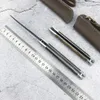 Coltello tascabile Magic Pen Distribuzione rapida dei cuscinetti 5CR18MOV lama affilata 4 stili tra cui scegliere Rivestimento in pelle fatto a mano con manico in ebano Utensili da taglio per esterni EDC