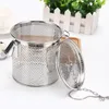 Reusable Stainless Steel Strainers Cooking Utensils With Chain Hook Extra Fine Mesh Strainer For Brew Tea Spices Seasonings Kitchen Tools