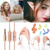 Cute Elf Ears Earphones Cosplay Spirit Fairy HIFI Earbuds 3.5mm Headset with Microphone For Smartphone MP3 Headphones Magic ear headsets