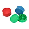 Biologisch afbreekbare Grinder PE 40MM Afbreekbare Tabak Eco 2 Onderdelen Layer Spice Plastic Kruid Sigaret Slijpmachines Crusher Miller Slijpen