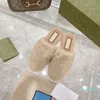 2021 designers latest fashion womens slippers sandals real animal hair material soft and comfortable luxury custom 9696