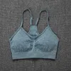 Chreisure Sexig Push Up Bra Kvinna Seamless Fitness Sport Bras Underkläder Justerbar Solid Bras För Kvinnor Träning Running 210728