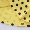 Mudkingdom Cute Little Girls Dresses Long Sleeve Polka Dots Bow Spring Dress for 2 to 6 Years 210615