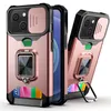 Hybrid Magnetic Car Ring Holder Kickstand Shockproof 3in 1 Phone Case For Google Pixel 6 pro 5A A